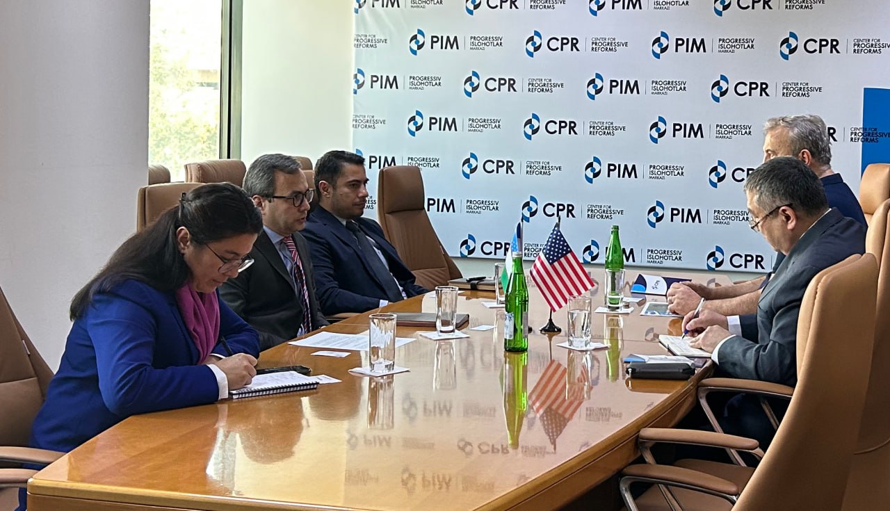 Progressiv islohotlar markazida Chemonics International kompaniyasi vakillari bilan uchrashuv bo‘lib o‘tdi  
