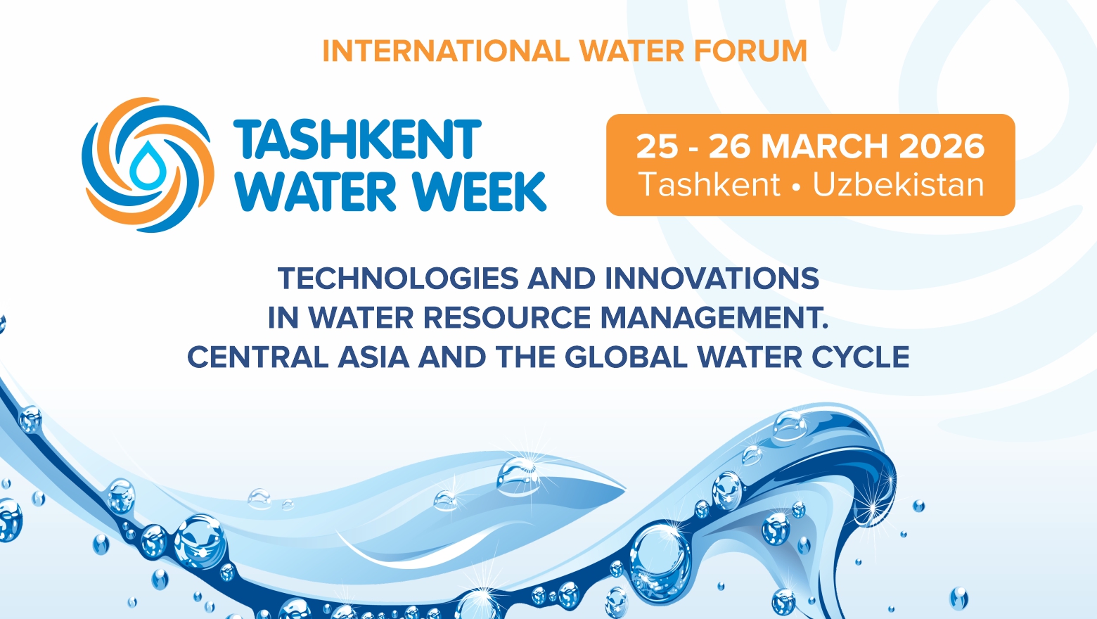 Toshkent Markaziy Osiyodagi suv tanqisligi muammosiga yechim topish uchun ekspertlarni bir maydonda to'playdi